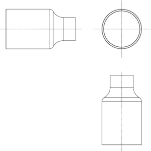 Cola de escape recta Spoon Sports