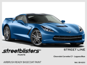 Street Line Paint - Chevrolet Corvette C7 -> Laguna Blue - 1x30ml (SB30-0253)