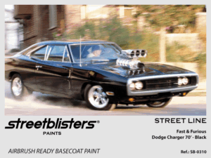Street Line Paint - Fast & Furious -> Dodge Charger 70 Black - 1x30ml (SB30-0310)