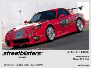 Street Line Paint - Fast & Furious -> Mazda RX7 (FD) Red - 1x30ml (SB30-0349)