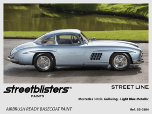 Street Line Paint - Mercedes 300SL Gullwing -> Light Blue Metallic - 1x30ml (SB30-0384)