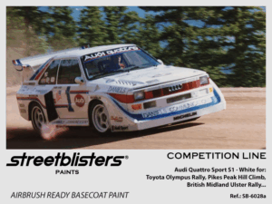 Competition Line Paint - Audi Quattro Sport S1 -> White - 1x30ml (SB30-6028a)