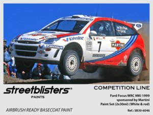 Competition Line Paint - Ford Focus WRC MK I 1999 -> Martini / Valvoline Team Pack - 2x30ml (SB30-6046)